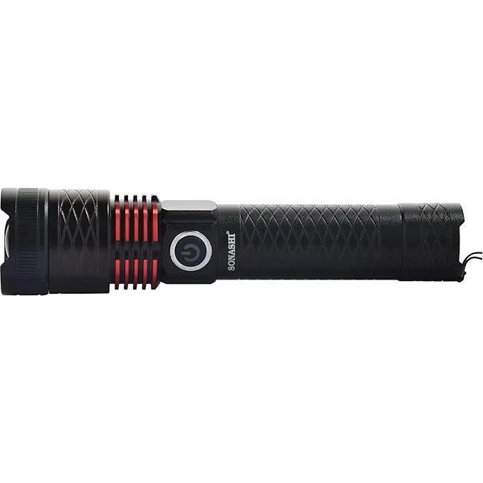 Sonashi Rechargeable LED Torch SLT-601 Black - Image 6