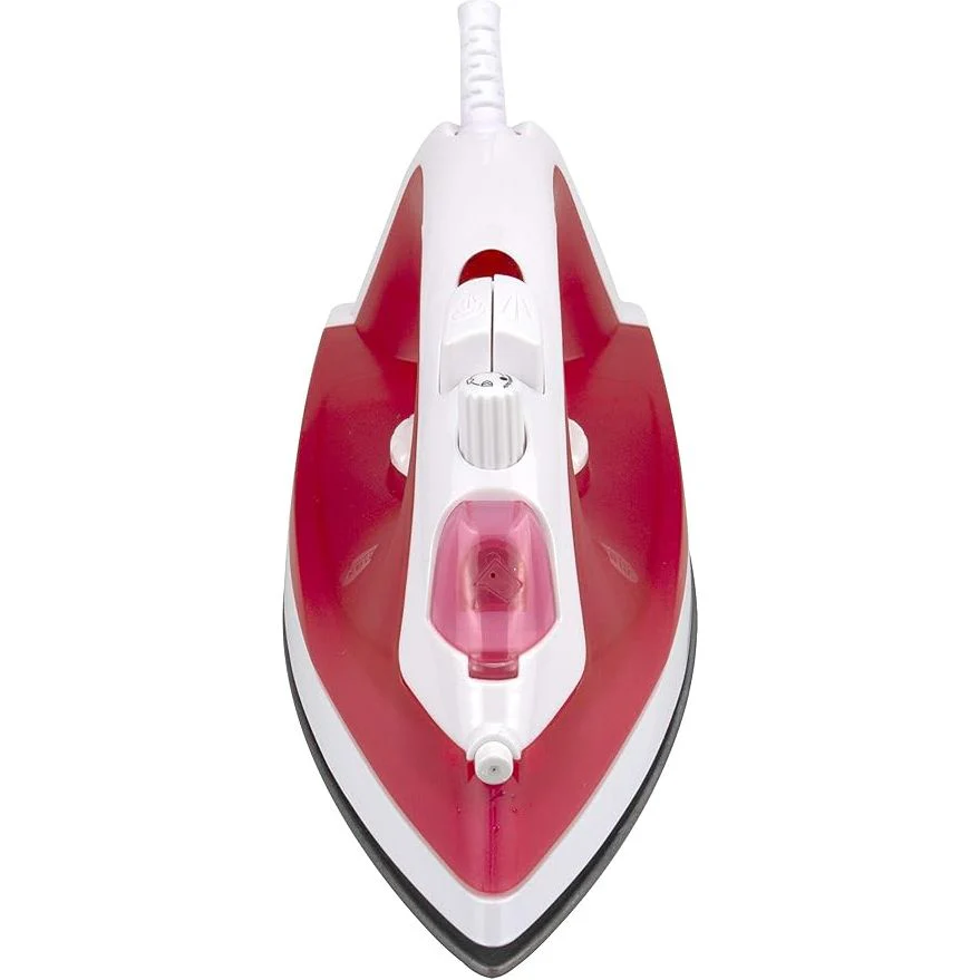 SONASHI SI-5077T Steam Iron - 1600W Power Iron, Non-Stick Coated Soleplate w/Steam, Burst Steam, Spray, Dry Iron Modes, Red | Appliances - Image 4
