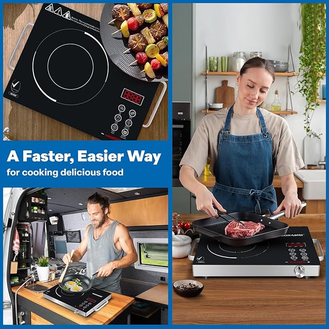 Sonashi SIS-016C Infrared Ceramic Cooker w/Timer, Display, Touch buttons, Adjustable Power, Safety Protection, Portable, Compact | Infrared Cooker| Home Appliance - Image 5