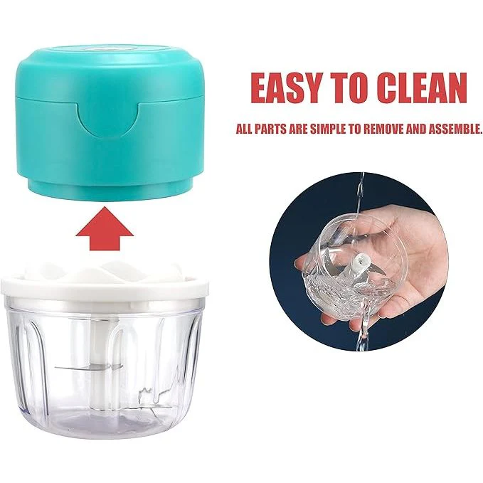 Sonashi SMC-15 Mini Chopper w/ 350ml Bowl, USB Charging, LED Indicator, Stainless Steel Blades | Home Appliances - Image 4