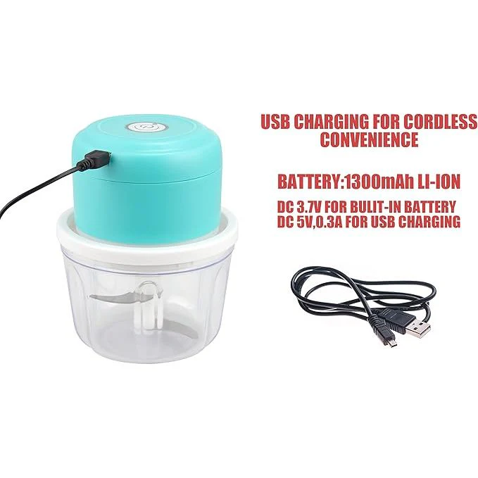 Sonashi SMC-15 Mini Chopper w/ 350ml Bowl, USB Charging, LED Indicator, Stainless Steel Blades | Home Appliances - Image 5