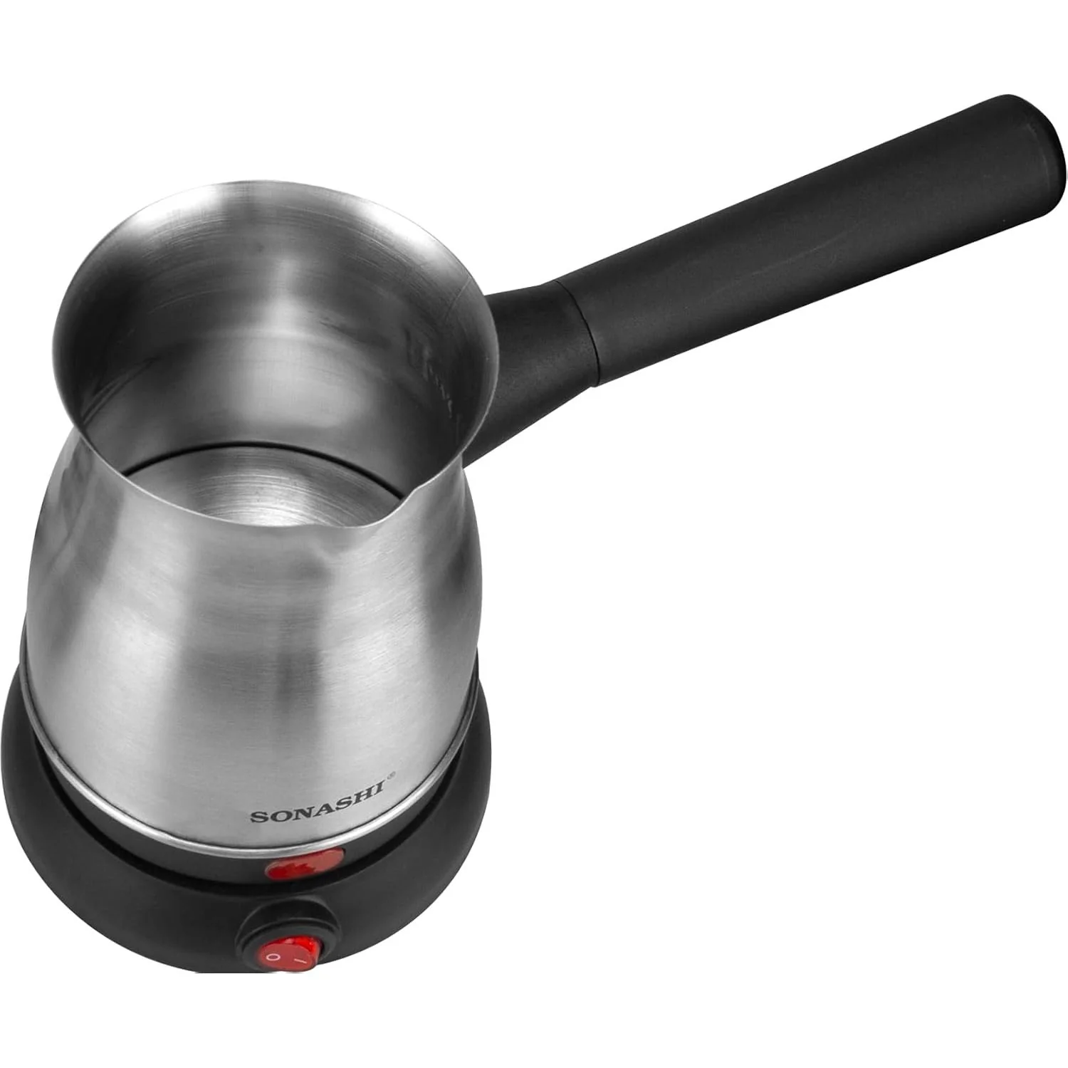 Sonashi Turkish Coffee Maker with 80ml Jar - 360-Degree Cordless Base with Removable Handle | Auto Shut Off Feature STCM-4972 - Image 5