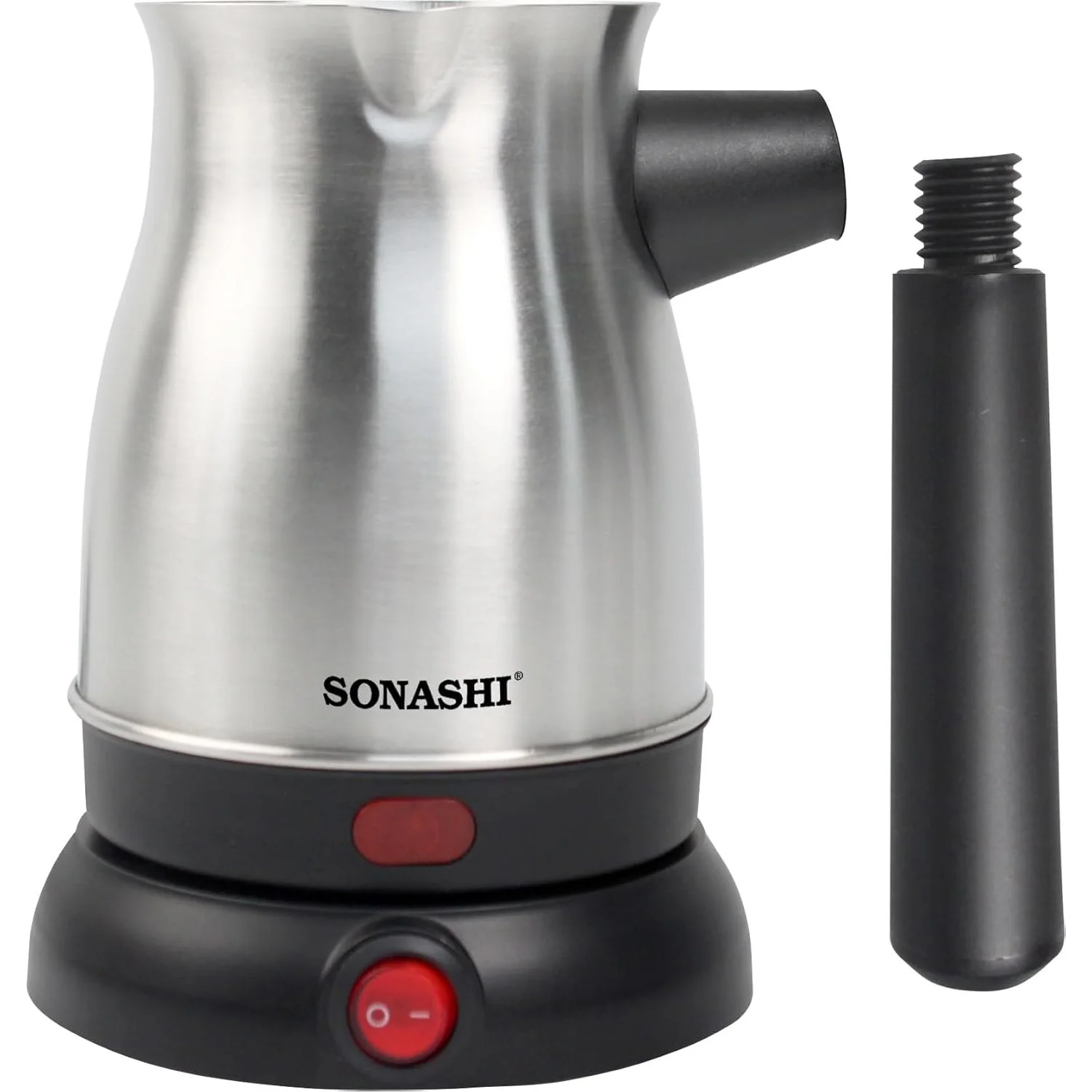 Sonashi Turkish Coffee Maker with 80ml Jar - 360-Degree Cordless Base with Removable Handle | Auto Shut Off Feature STCM-4972 - Image 7