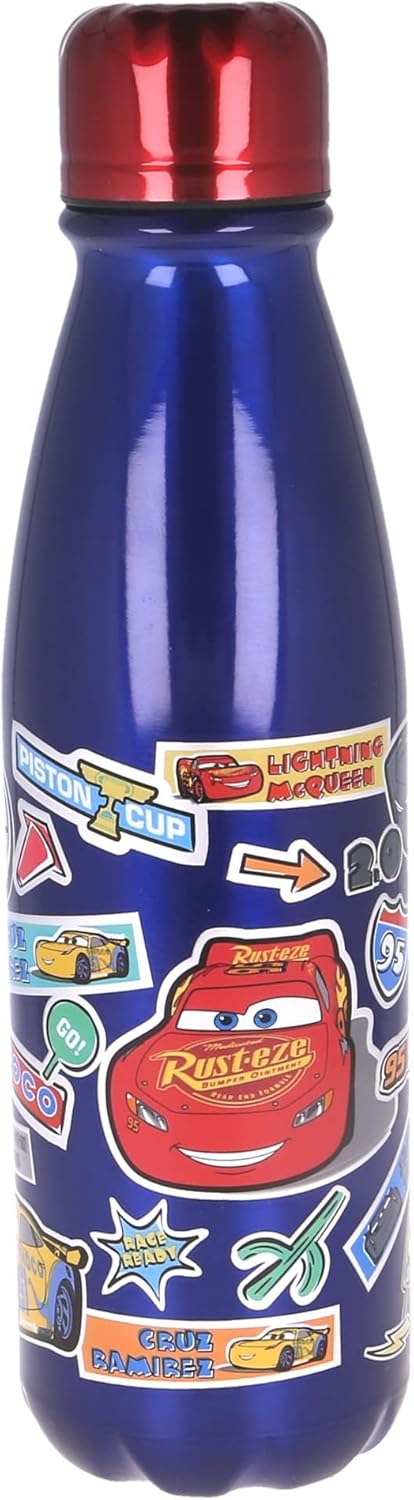 Stor Aluminium Daily Water Bottle 600ml, Cars Series