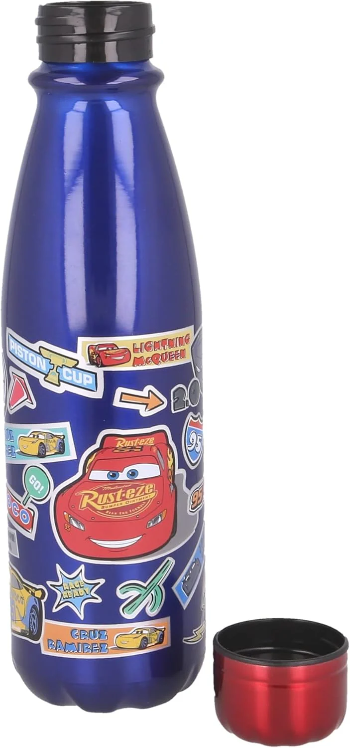 Stor Aluminium Daily Water Bottle 600ml, Cars Series - Image 2