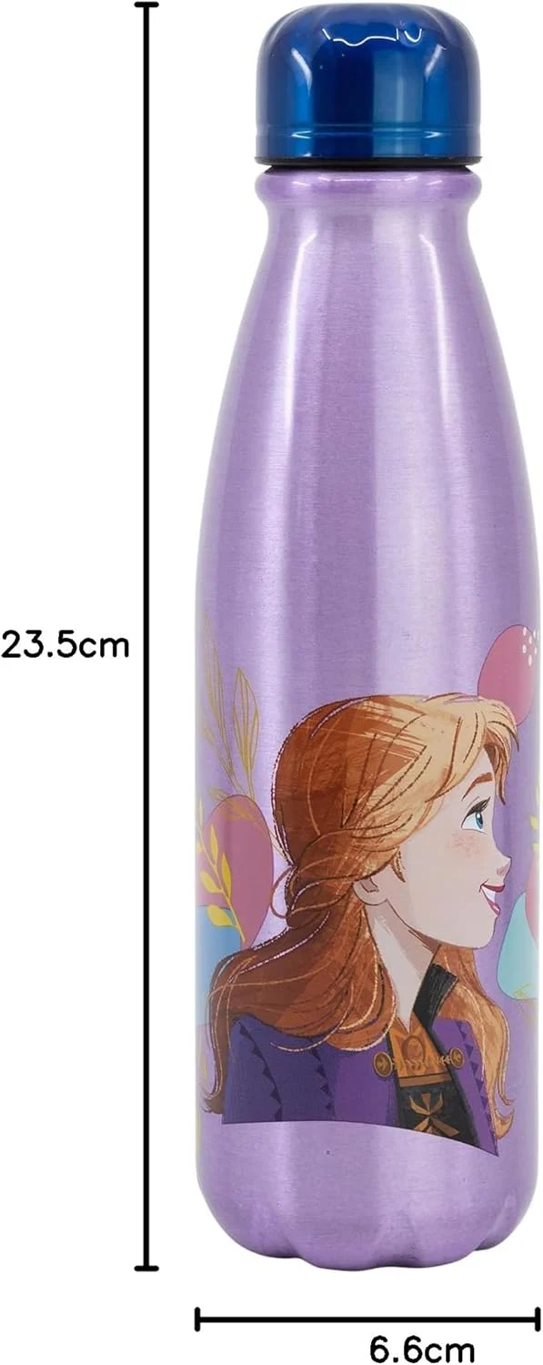 Stor Aluminium Daily Water Bottle 600ml, Disney Frozen Series - Image 2