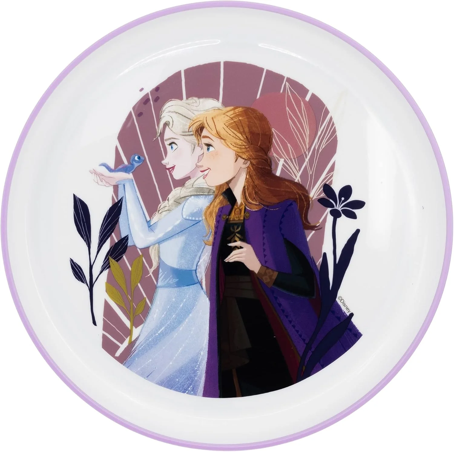 Stor Non-Slip Plastic Bicolor Premium Plate Frozen 20cm