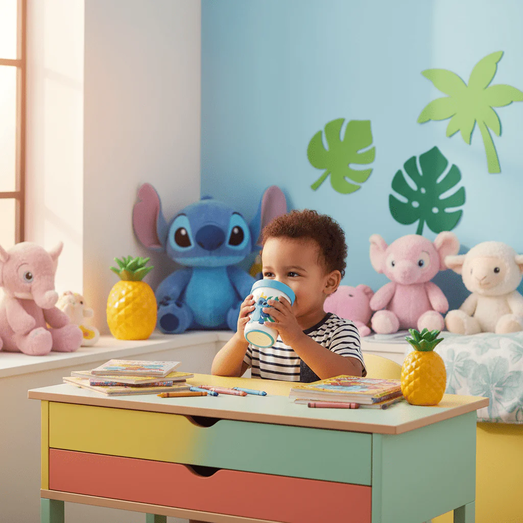 Stor Non-Slip Stitch Kids Plastic Tumbler – Cartoon Theme Anti-Slip Cup 250 ml - Image 2