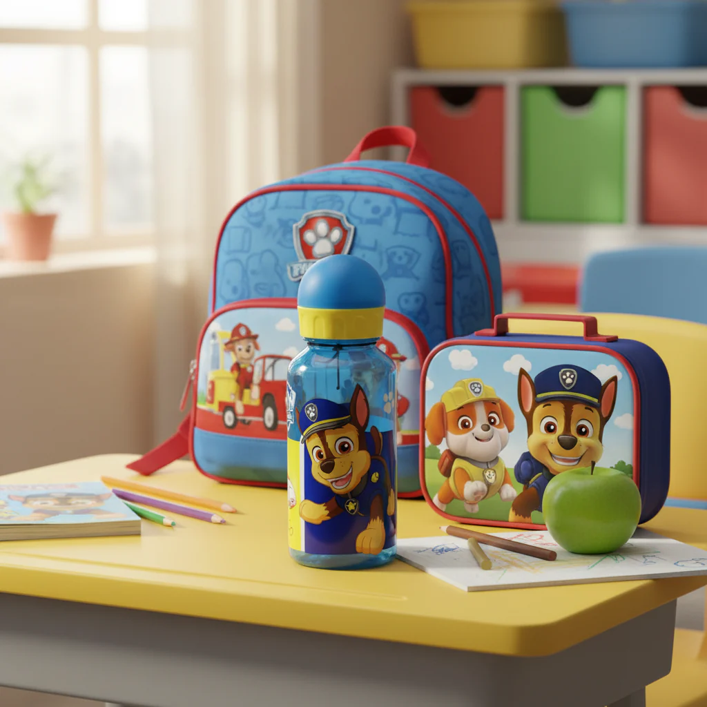 Stor Paw Patrol Reusable Plastic Water Bottle Blue 370ml Kids Drinking Bottle BPA Free School Bottle - Image 2