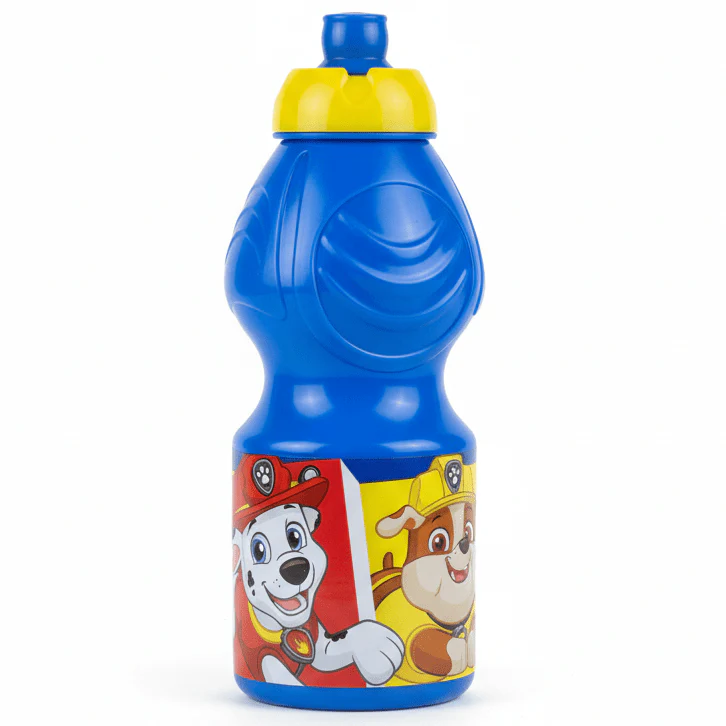 Stor Paw Patrol Reusable Plastic Water Bottle Blue 400ml Kids Drinking Bottle BPA Free School Bottle