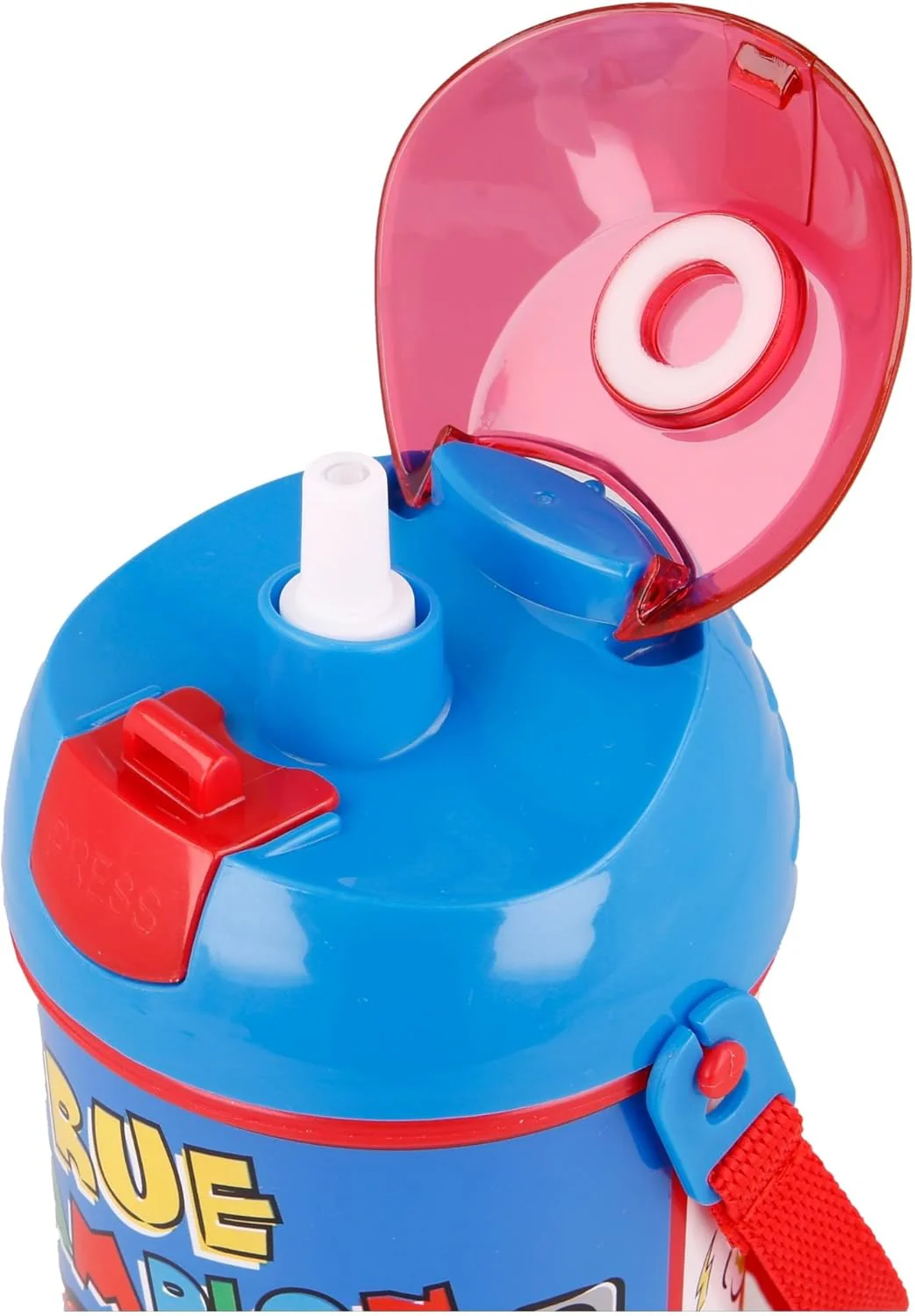 Stor Plastic Pop Up Canteen Water Bottle 450ml,Cars Series - Image 2