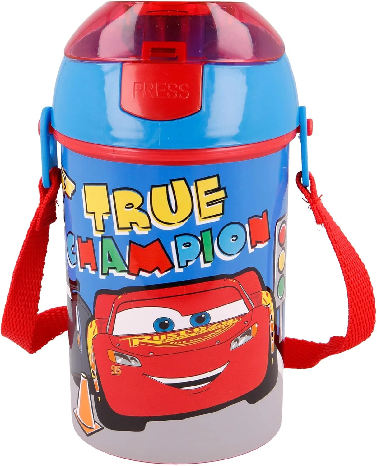 Stor Plastic Pop Up Canteen Water Bottle 450ml,Cars Series - Image 3
