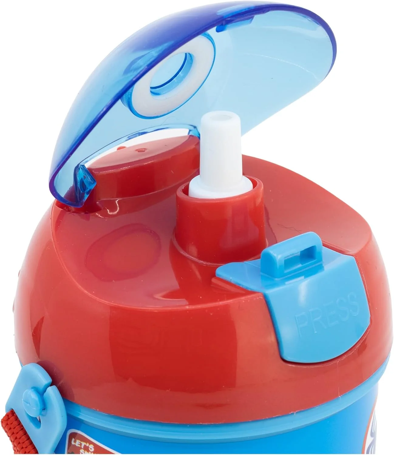 Stor Plastic Pop Up Canteen/Water Bottle 450ml, Spiderman Battle Series - Image 4