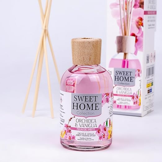 SWEET HOME Collection Orchid and Vanilla Room Fragrance 100 ml, Made In Italy. - Image 3