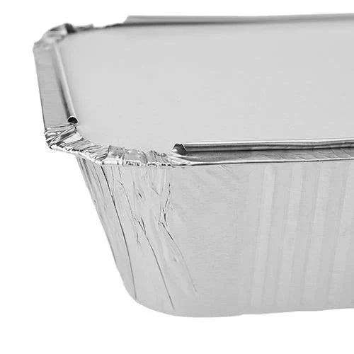Sunny 10pcs Rectangular Aluminium Containers with Lid 680cc - Image 2