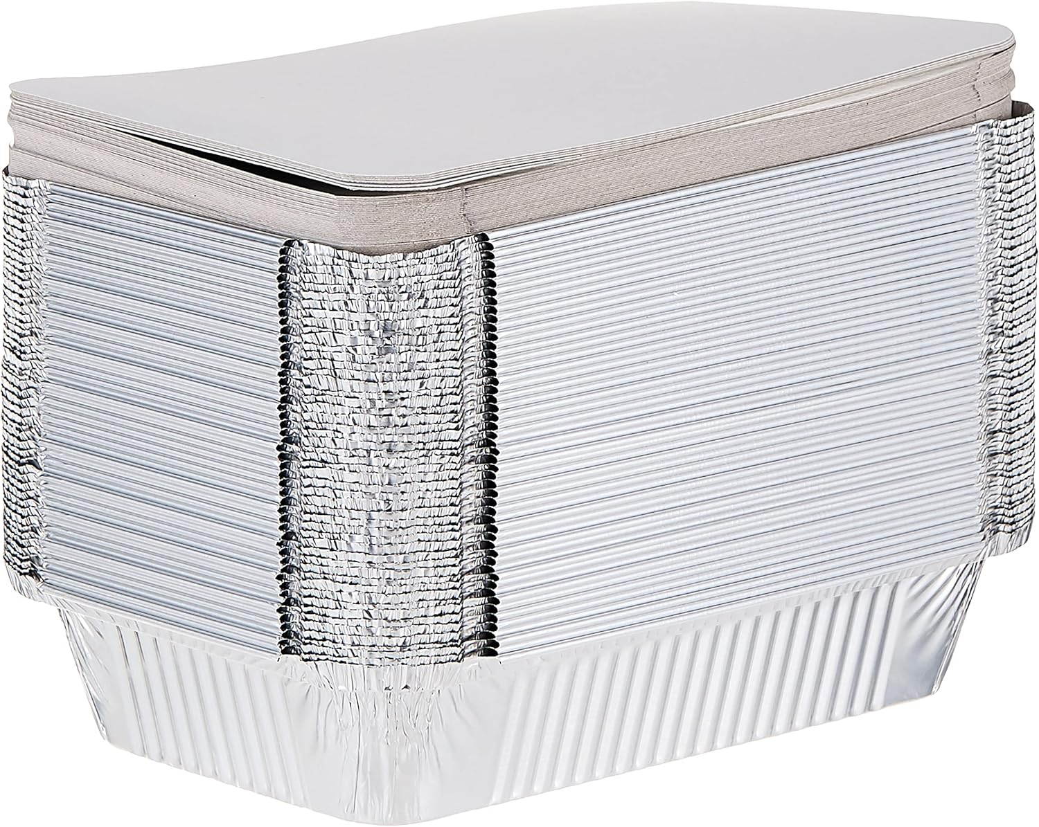 Sunny 20pcs Rectangular Aluminium Containers with Lid 1850cc
