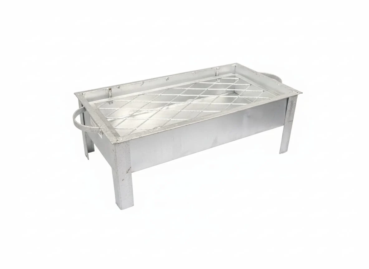 Sunny Large Aluminium BBQ Grill 62×28×19 cm | Heavy-Duty Outdoor Charcoal Barbecue Grill | Spacious Cooking Area for Family Picnics & Garden Parties - Image 3