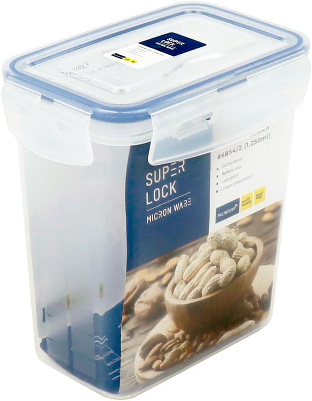 SUPER LOCK Air-Tight Food Container 1250ml, 10.4cm*15.5cm*16cm - Image 4