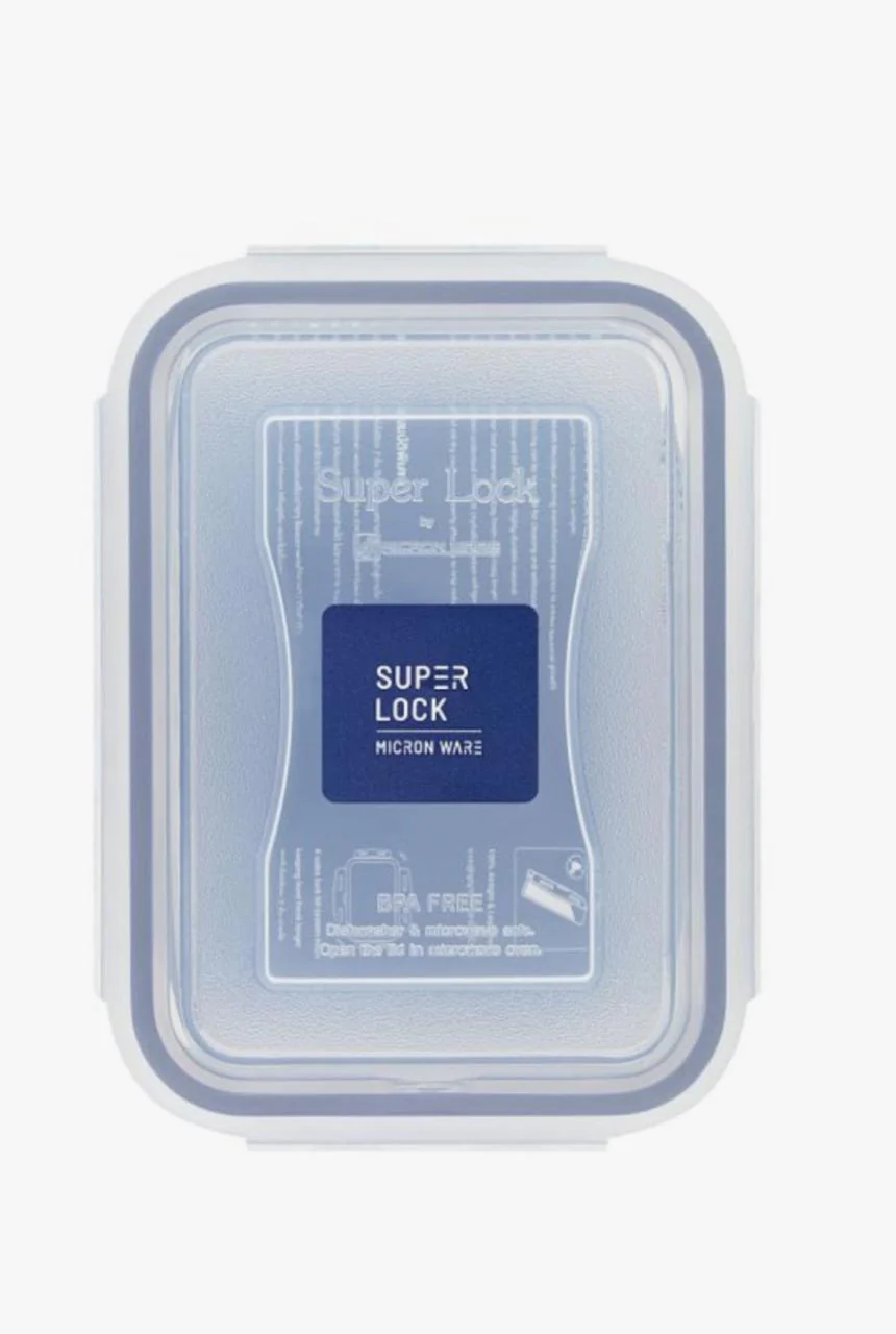 SUPER LOCK Air-Tight Rectangular Food Container 650ml, 10cm*16cm*11.1cm - Image 2