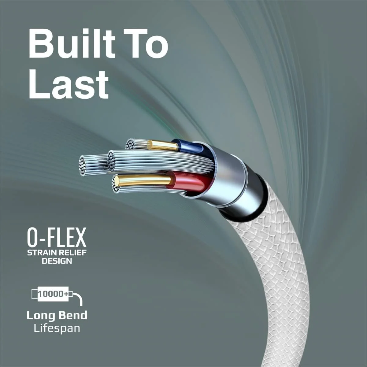 Promate USB to USB-C Cable, Durable Silicone Type-C Charging Cable with 2A Fast Charging, 480 Mbps Data Sync, 1m Anti-Tangle Wire and 10000 Long Bend Lifespan for Galaxy S22, iPad Air, XCord-AC White - Image 4
