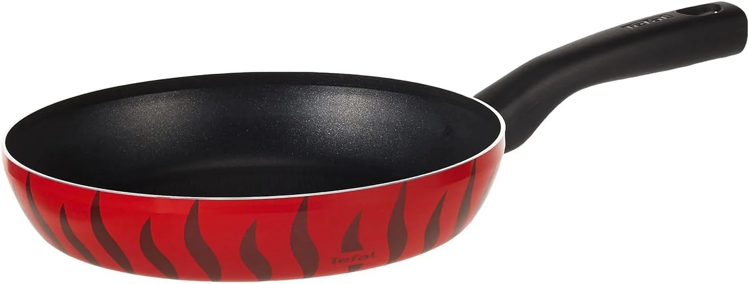 Tefal Tempo Flame 24cm Non-Stick Frying Pan with Thermo Spot – Red Aluminium (C3040483)