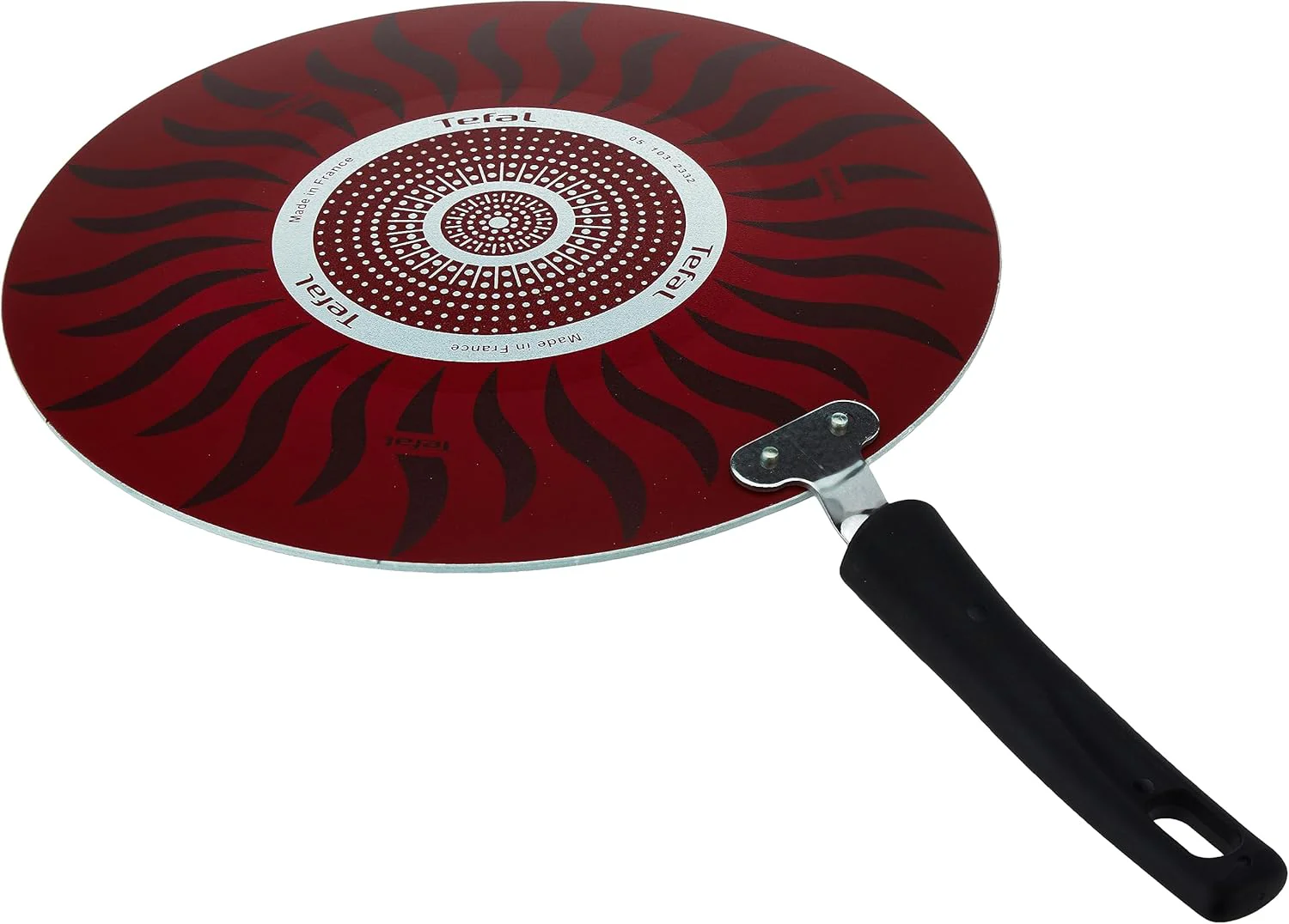Tefal Tempo Flame 30cm Non-Stick Tawa Pan with Thermo Spot – Red Aluminium (C3041583) - Image 2