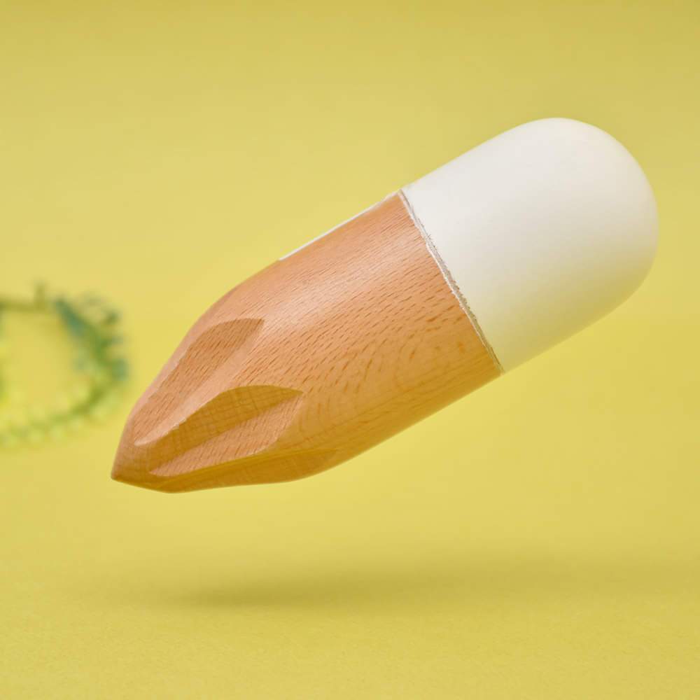 Tessie & Jessie Wooden  Adorable Lemon Citrus Squeezer-13cmX5cm-White&Wooden - Image 2