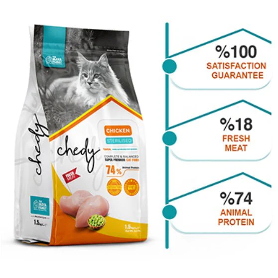 THE MAYA FAMILY Cat Food, ChéDy Fresh Chicken Meat Recipe 1.5 KG - Image 2