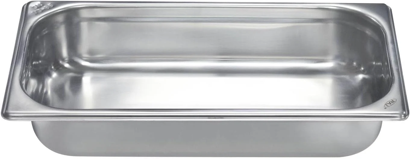 Raj Steel GN Silver Gastronorm Pan 1/3 – 325 x 176 x 65 mm | Stainless Steel Catering & Food Storage Container