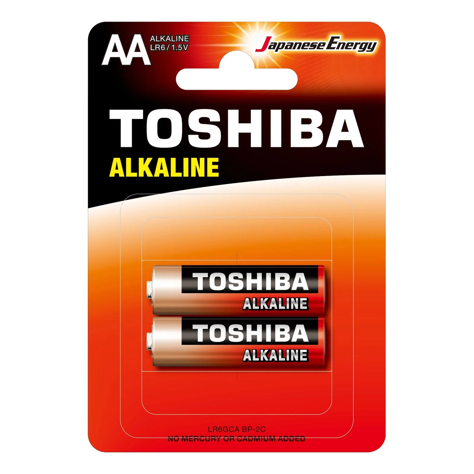 TOSHIBA AA Alkaline Battery 1.5V, Pack of 2