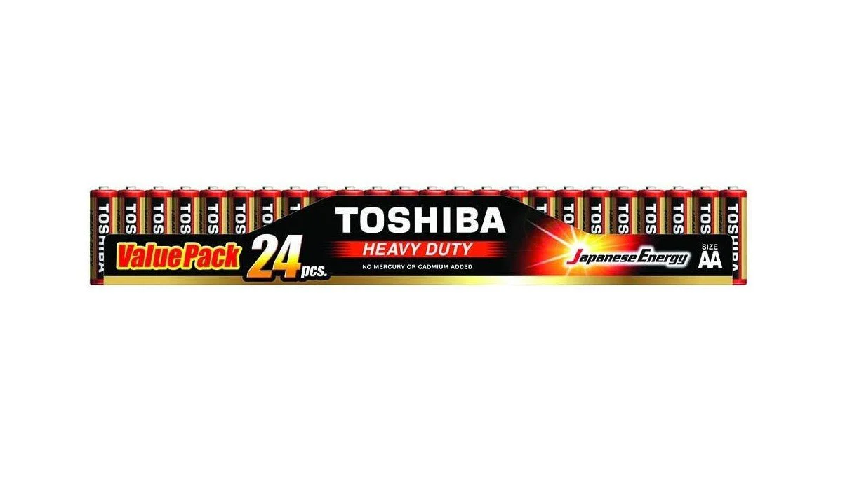 TOSHIBA AA Heavy Duty Battery, Pack of 24