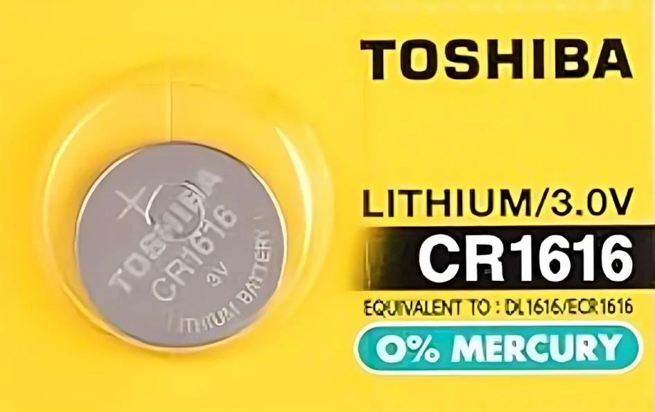 TOSHIBA CR1616 3V Lithium Coin Cell Battery, 1pc