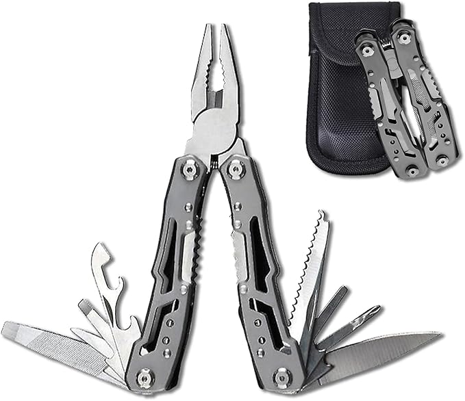 TRAVELER 15-Function Pliers Tool, Stainless Steel