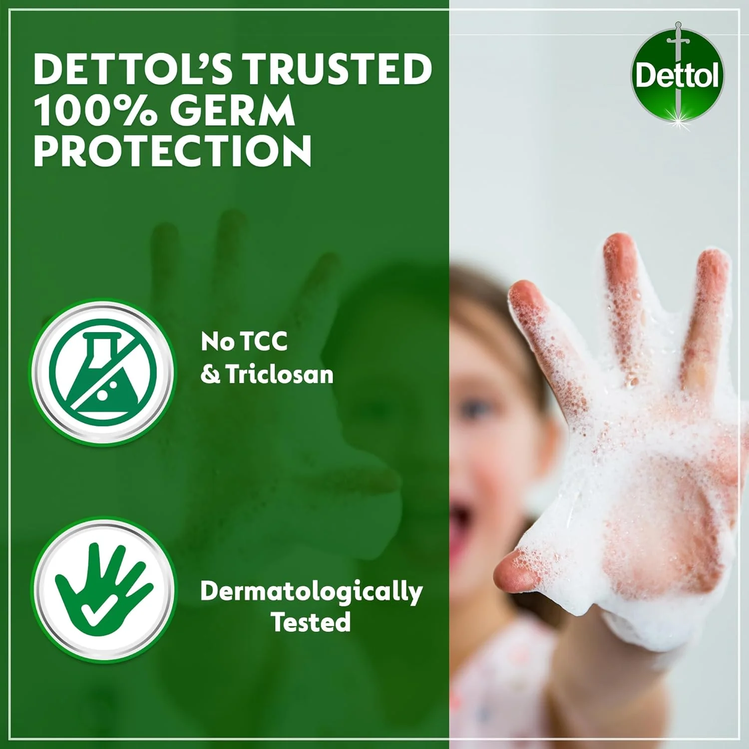 Dettol Sensitive Liquid Handwash Pump, Lavender & White Musk Scent, 400ml - Image 4