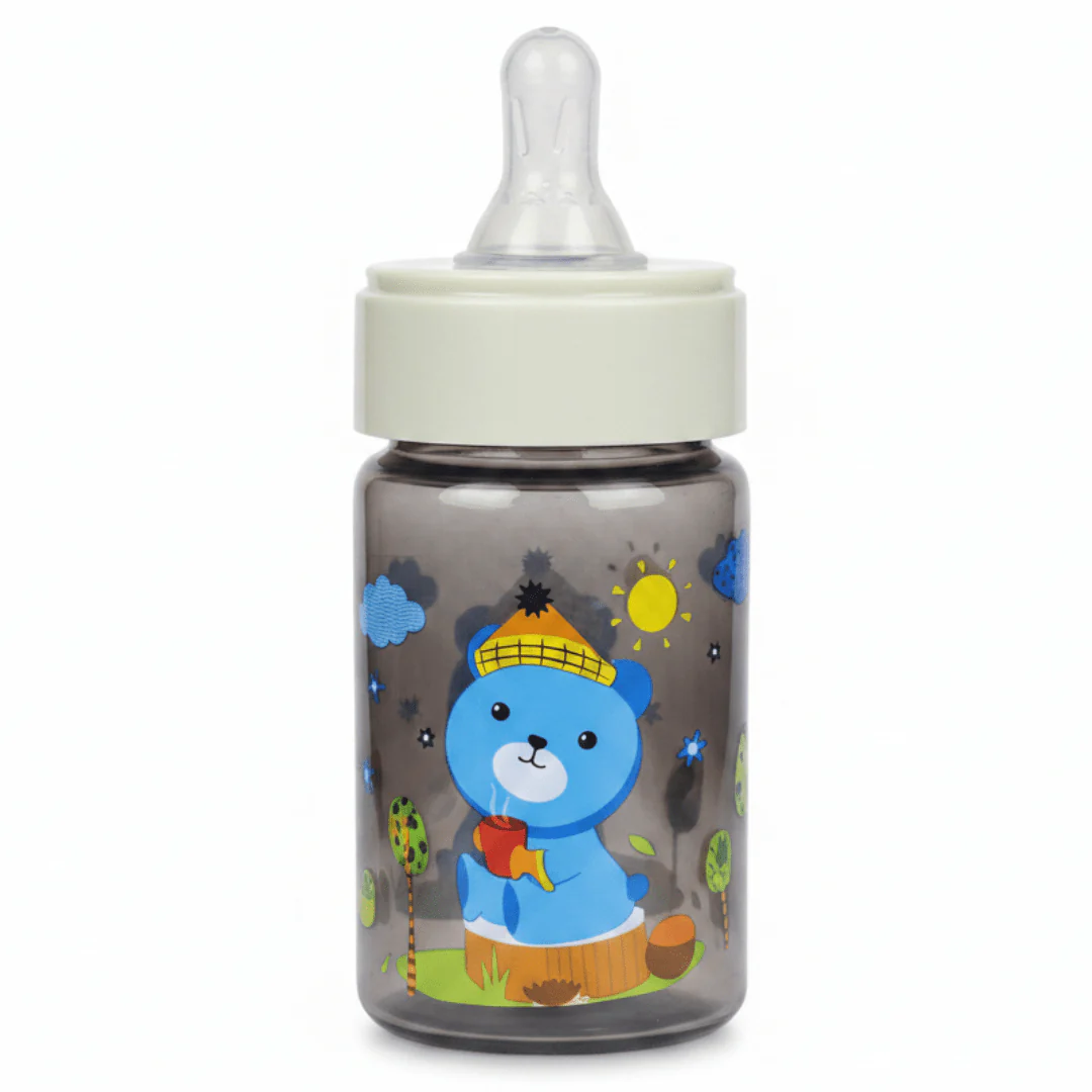 Turtees Kids Feeding Bottle – Plastic 125ml | Black Bear Edition - Image 2