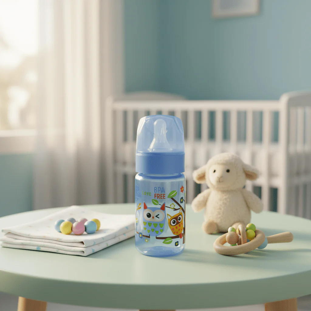 Turtees Kids Feeding Bottle – Plastic, 125ml, Blue - Image 3