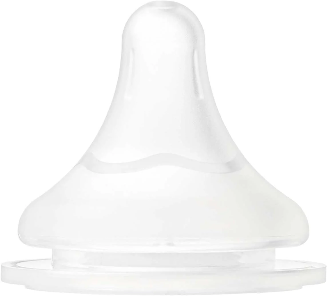 Pigeon Softouch Wide Neck Nipples, Round Hole, BPA and BPS Free, S Size, 1+ Months, 2 Piece - Image 2