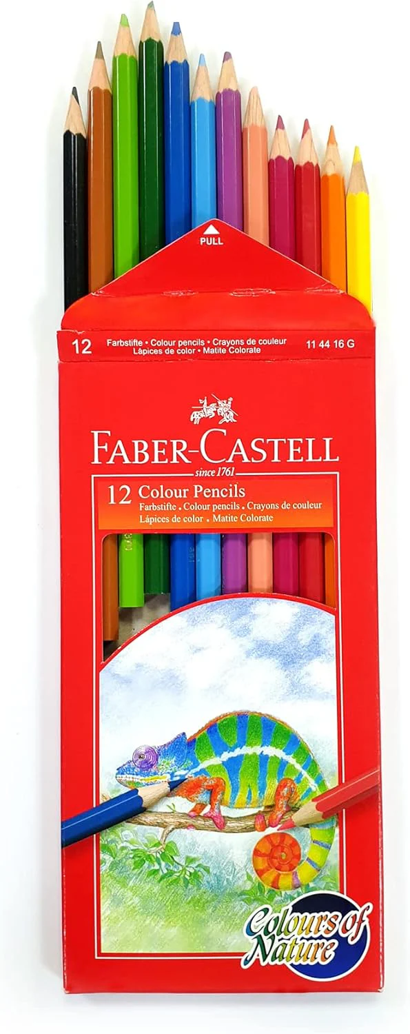 Faber-Castell Colours of Nature Colour Pencils – 12 Shades, Cardboard Box - Image 2