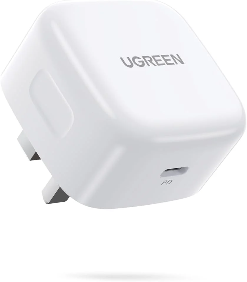 UGREEN PD Fast Charger USB-C, 20W Output Power, 350% Faster White- CD137