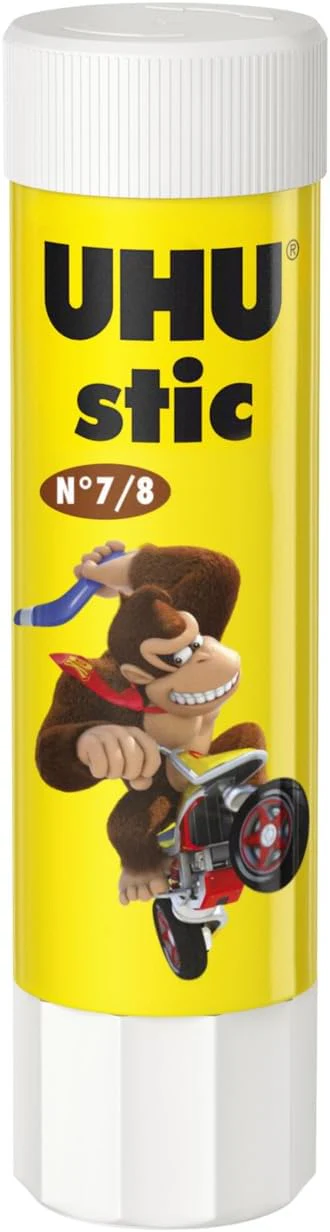UHU Stic Mario Kart Collector Box - Solvent-Free Glue Sticks, White, Mario Kart 8.2g Stics Pack of 8 - Image 3