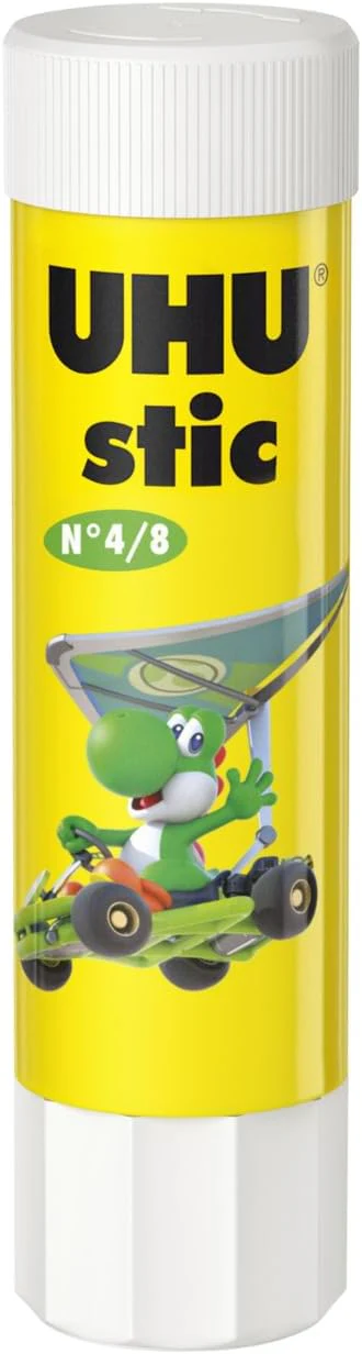 UHU Stic Mario Kart Collector Box - Solvent-Free Glue Sticks, White, Mario Kart 8.2g Stics Pack of 8 - Image 6