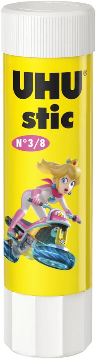 UHU Stic Mario Kart Collector Box - Solvent-Free Glue Sticks, White, Mario Kart 8.2g Stics Pack of 8 - Image 7