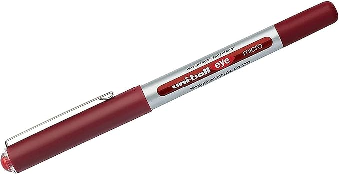 Uni Ball Pen Eye Micro Rollerball Pen - Red - Image 2