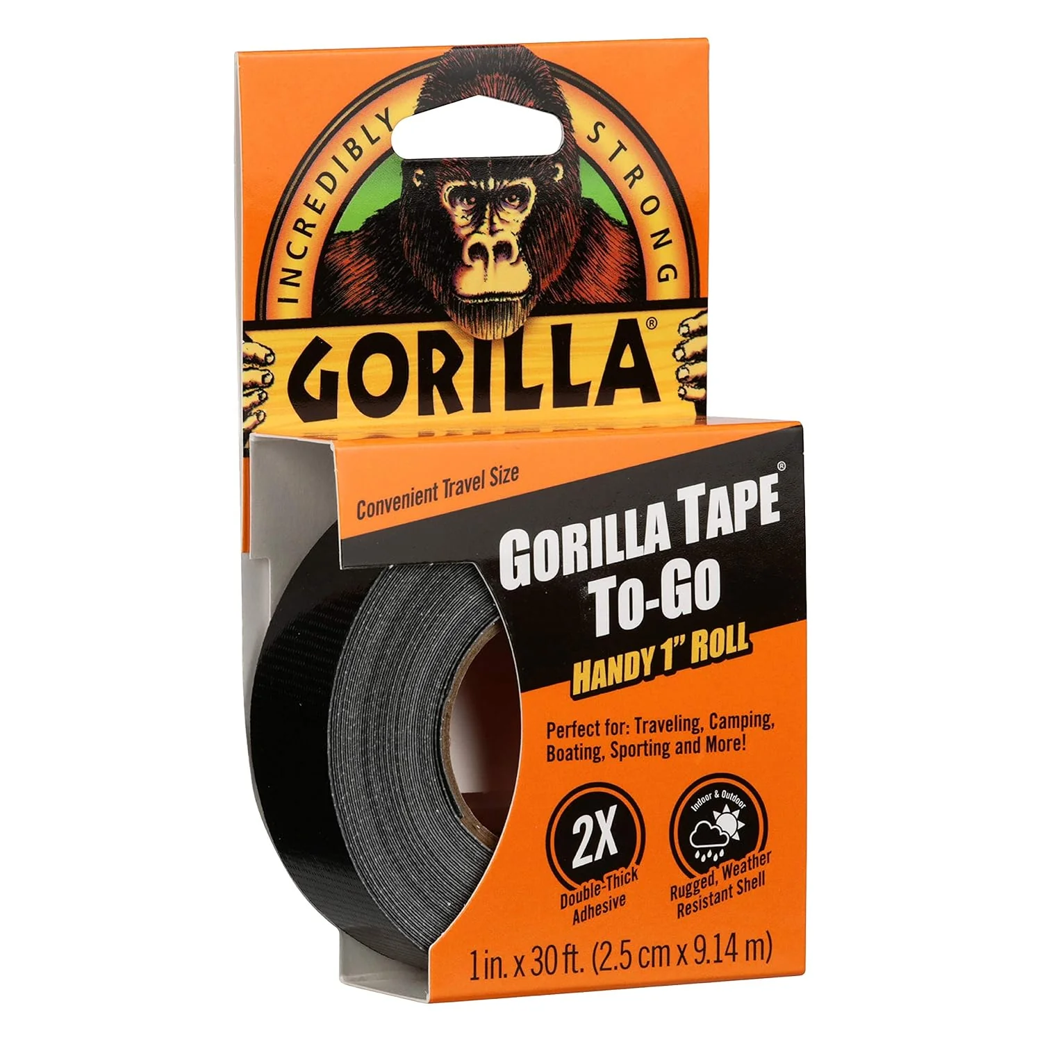 Gorilla Handy Tape To-Go – 1 Inch Mini Roll for Quick Repairs