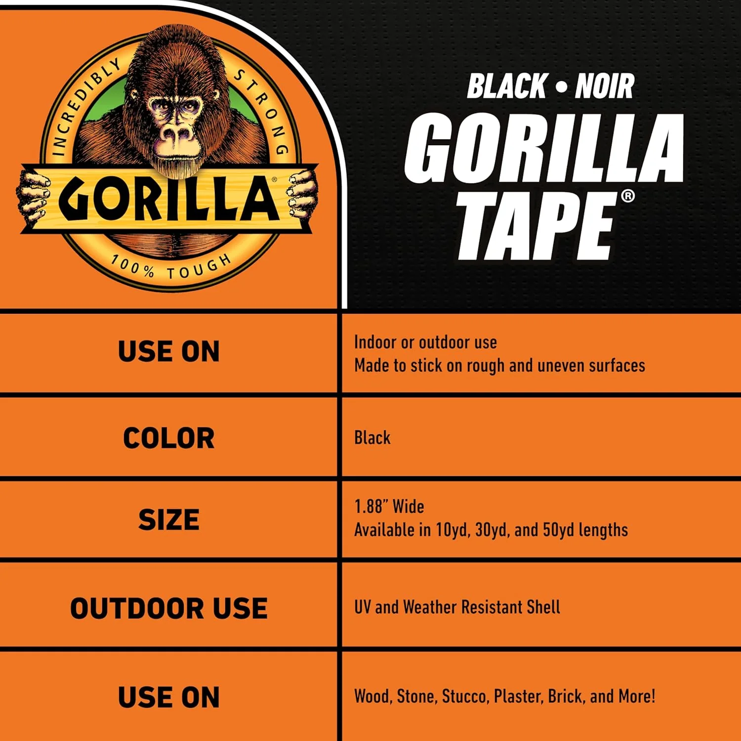 Gorilla Handy Tape To-Go – 1 Inch Mini Roll for Quick Repairs - Image 4