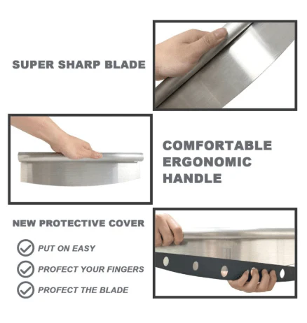 VAGUE Rocking Stainless Steel Pizza Cutter 35cm*9.8cm - Image 2