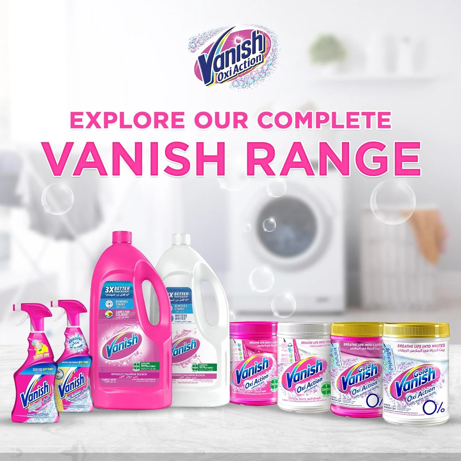 Vanish Gold Oxi Action Fabric Stain Remover Powder 1Kg - Image 6