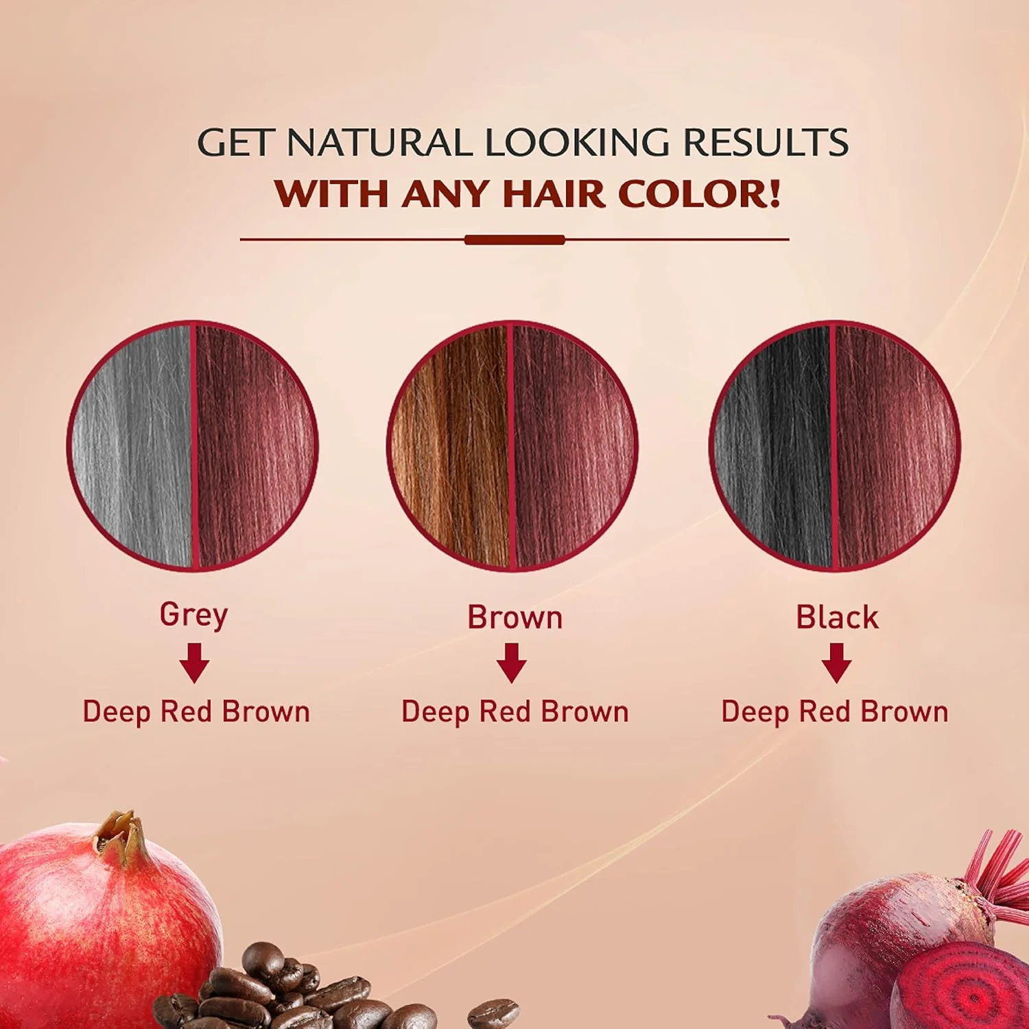 Vatika Naturals Coloring Kit 3.6 - Deep Red Brown 108ML - Image 3