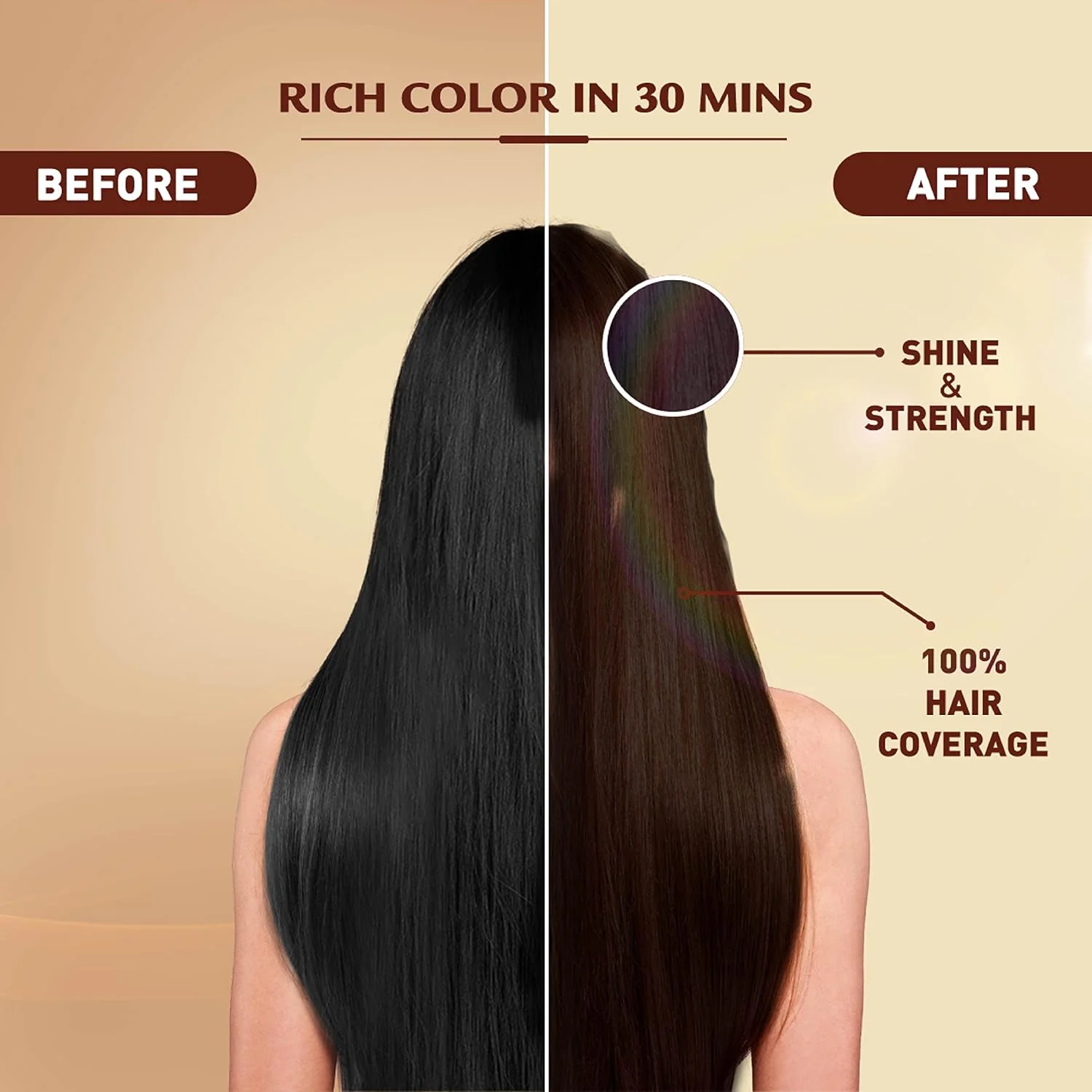 Vatika Naturals Vatika Oil FUSion Permanent Hair Color CrÃ¨me, Medium Brown 4.0 - Image 7