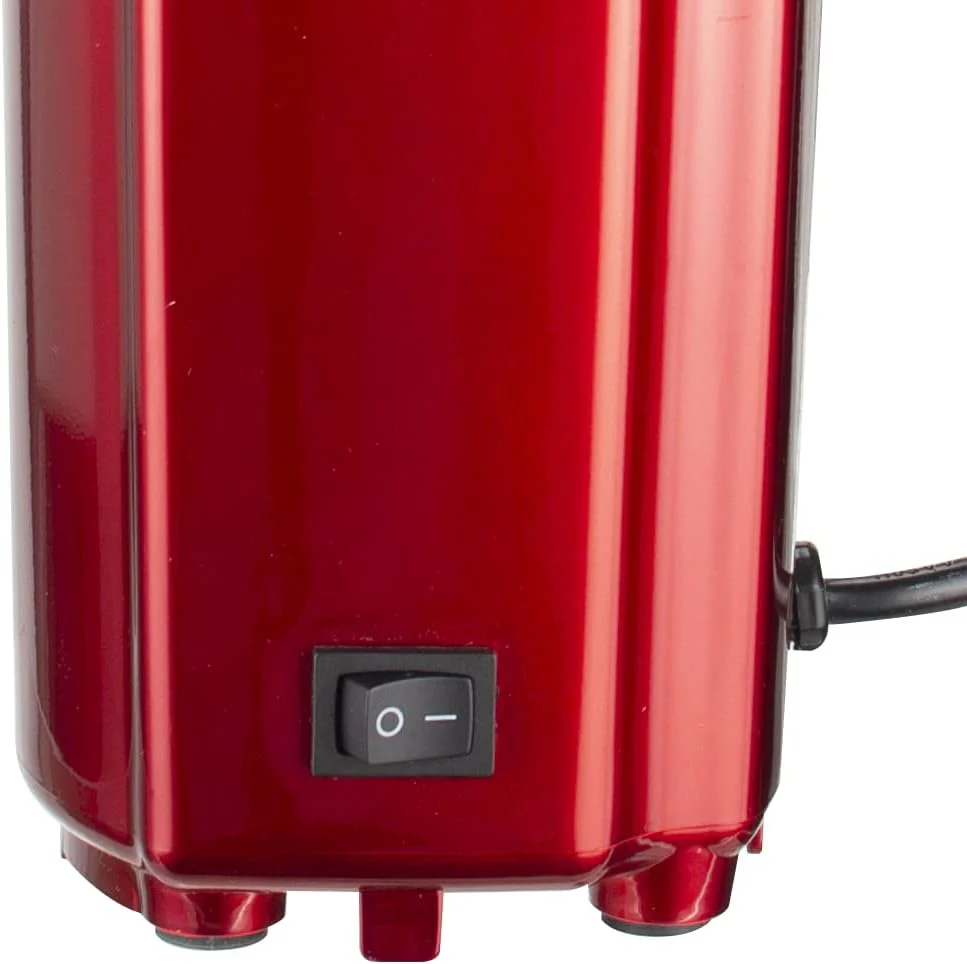 Sonashi Popcorn Maker | Classic Style Machine makes Hot, Fresh, and Fat-Free popcorn anytime - On/Off Switch, Easy To Use with Non-slip Feet | Detachable Cap for easy clean 40 ml 900 W SPCM-101 Red - Image 5